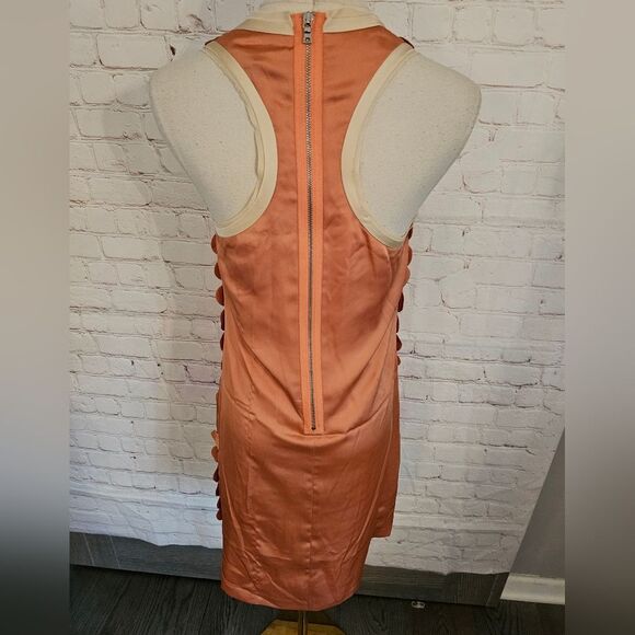 Ali Ro Laser-Cut Paillette Applique Racerback Dress | Pheasant | Size 0 | NWT - Picture 5 of 9